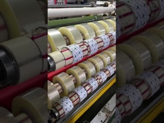 Pita Pengemasan Adesif BOPP Berwarna Kuning / Transparan Untuk Kotak Karton