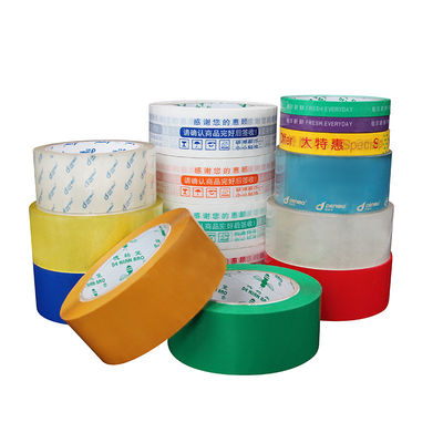 Harga yang bagus Custom Self Adhesive Logo Tape berwarna High Bonding Packing Box Sealing Tape on line