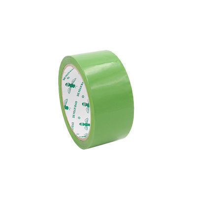 Apple Green Packaging Tape High Adhesive Power Consumption Untuk Pengemasan Karton
