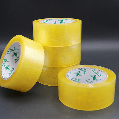 Harga yang bagus Pita perlengkapan perekat BOPP yang transparan Kuning Ketebalan 52μ on line