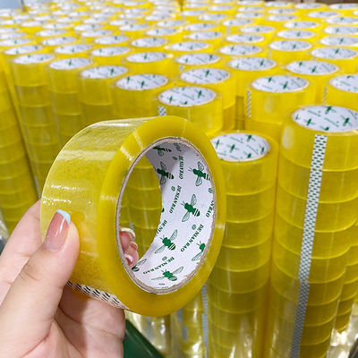 Pabrik disesuaikan BOPP Kuning Kuning Packing Adhesive Sealing Tape