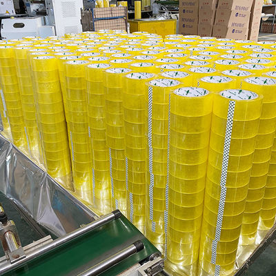 Harga yang bagus Pita perekat transparan kuning khusus untuk pita penyegelan karton on line