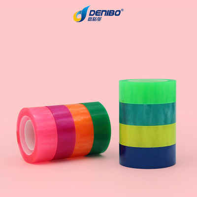 Harga yang bagus Custom Self Adhesive Logo Tape Alat tulis berwarna Untuk Pengemasan on line