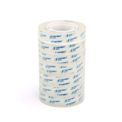 11mm Lebar Bopp Packing Stationery Tape Kekuatan perekat tinggi