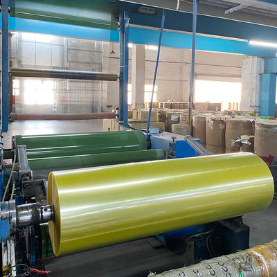 Tape Bopp Kuning Transparan Jumbo Roll Perekat Akrilik Satu Sisi