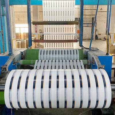 Harga yang bagus Tape bungkus Jumbo Roll Bopp yang dicetak dengan perekat akrilik untuk kemasan industri on line