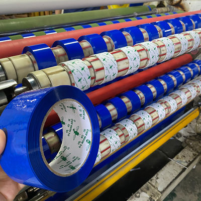 6 Gulungan Pita Perekat Kotak Biru Untuk Pengepakan Pita Warna Pabrik China