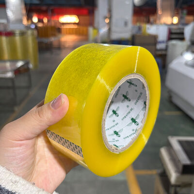 Harga yang bagus BOPP Kuning Kuning Kemasan Kemasan Perekat Pita Penutup Waterproof Untuk Pengemasan on line