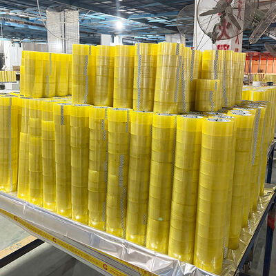 Harga yang bagus Tape Kemasan Berwarna Kuning yang Jelas dan Kuat on line